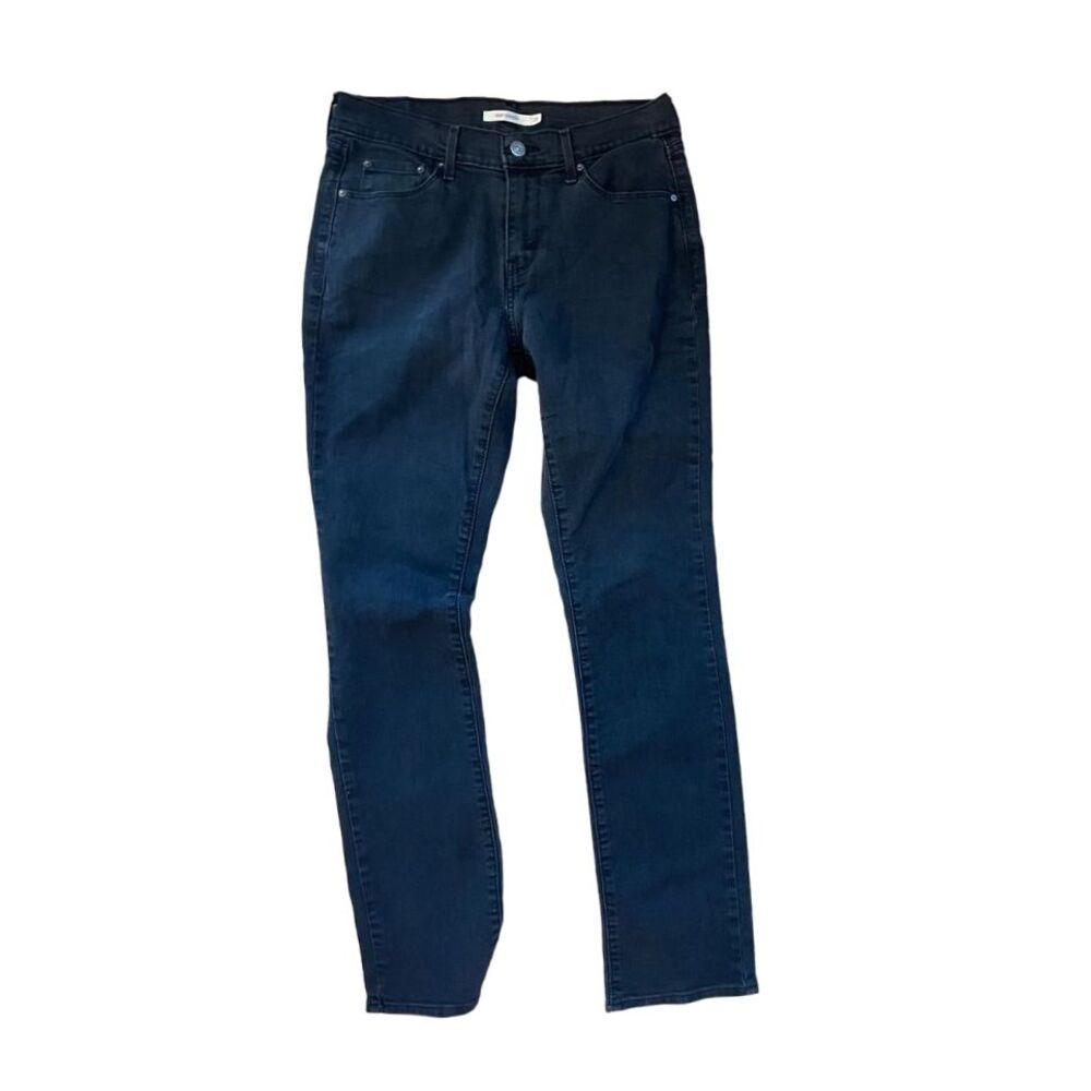 Levi's women's 508 straight fit super dark blue (light black) size‎ 28